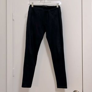 Sanctuary Faux Suede Leggings Pull On Pants Navy Blue Women’s Size XS